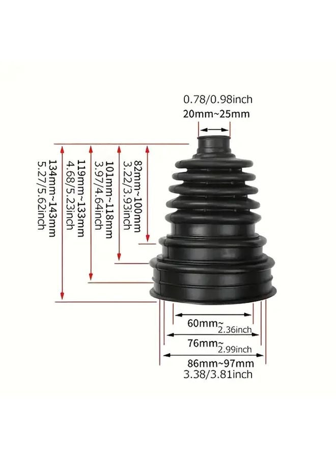 2pcs CV Joint Boot Kit With Stainless Steel Clamps Heavy Duty Silicone For Car Truck SUV - Image 4
